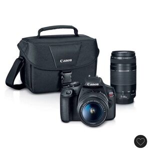 Canon EOS Rebel T7 Double Zoom Lens Camera Kit with Carry Bag